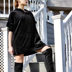 Oversized Velour Hoodie